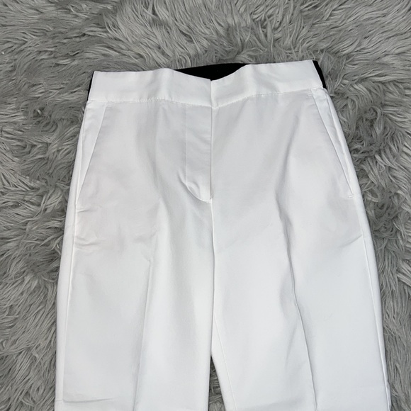 Zara Oyster White Jogger Waist Elastic Back Pleat Front Trousers - Picture 7 of 8